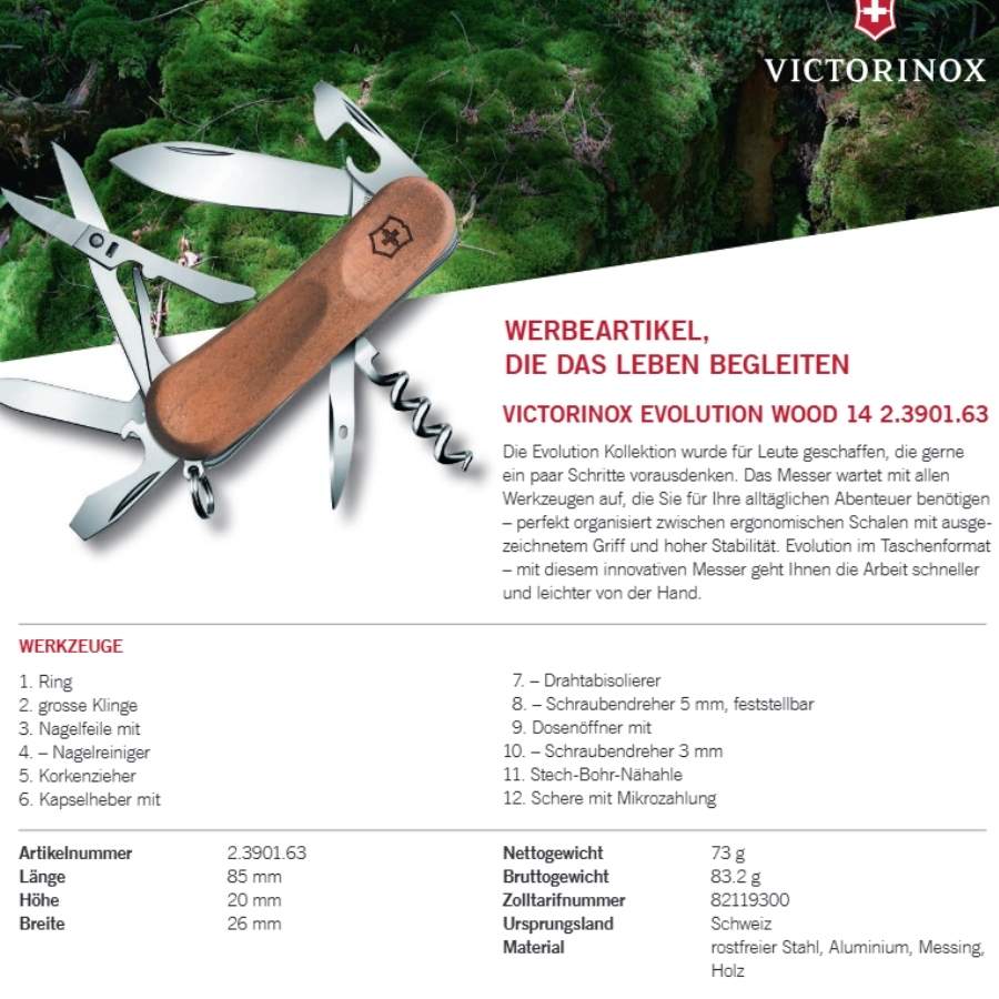 Victorinox Evolution 14 Wood - immagine 3