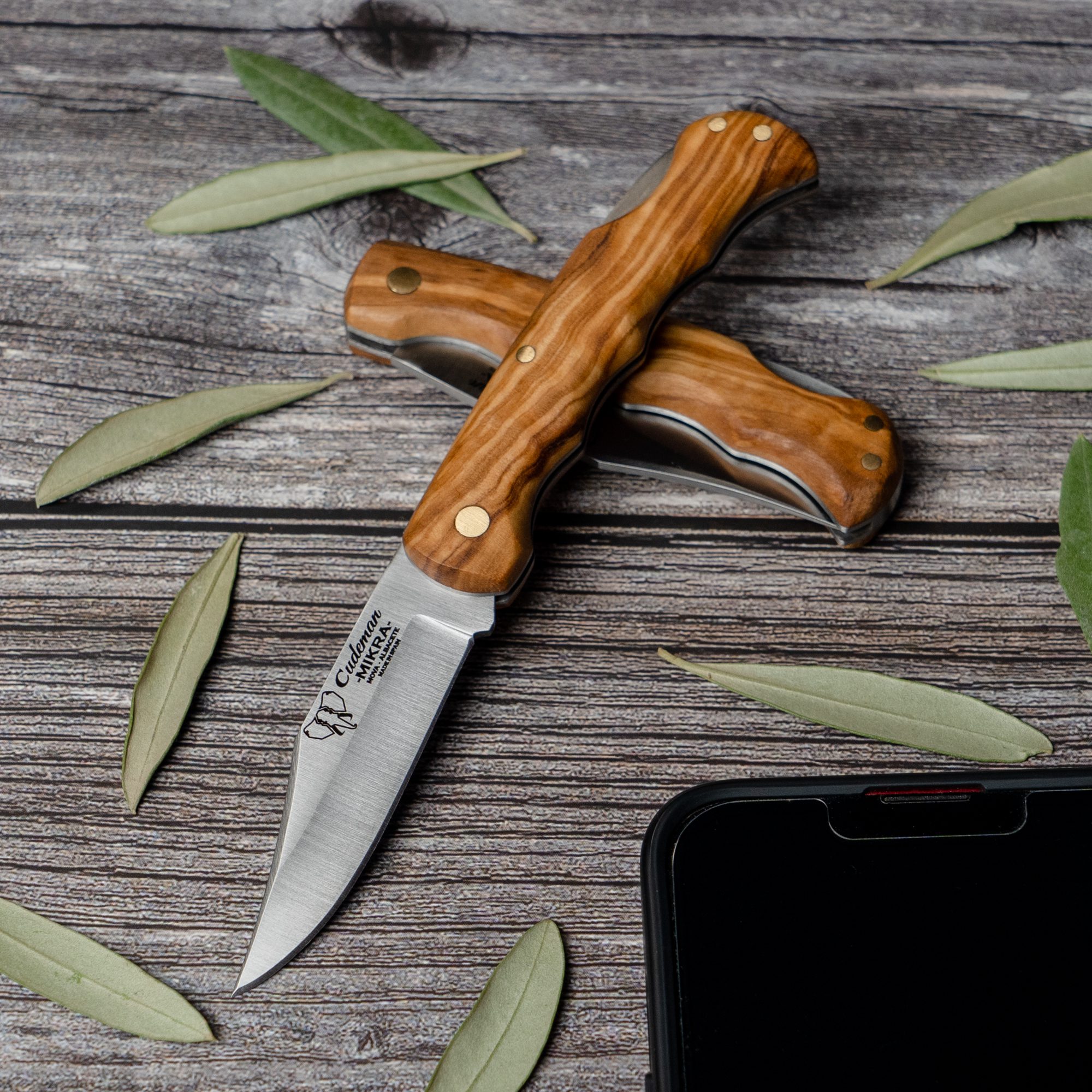Cudeman Mikra Coltello Pieghevole in Legno d’Olivo - immagine 5