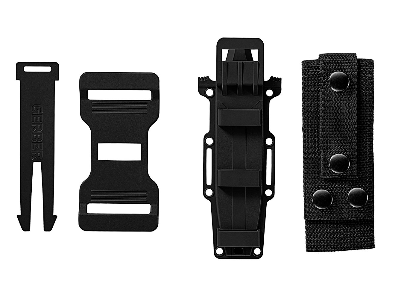 Gerber Strongarm Lama Fissa Seghettata Nero - immagine 4