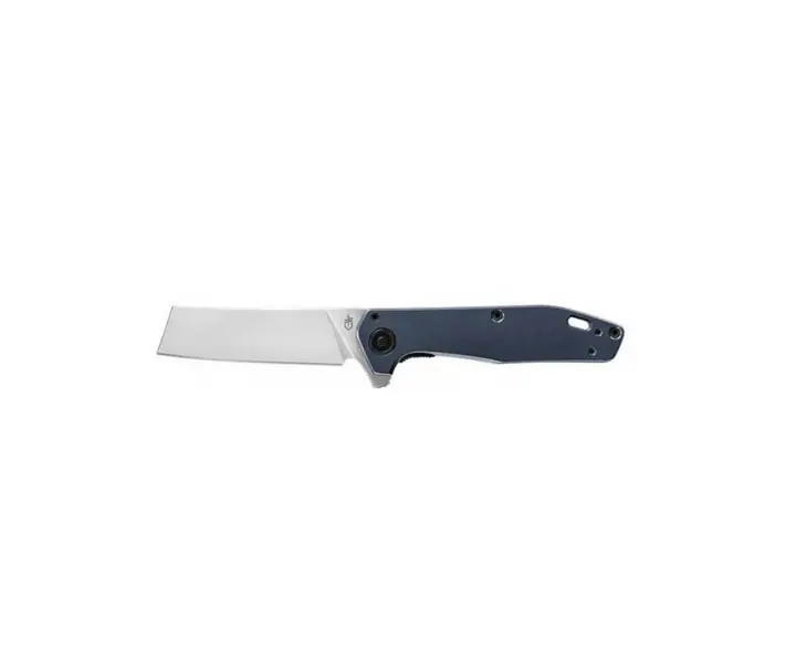 Gerber Fastball Cleaver foldekniv med bred klinge og blå håndtag til EDC