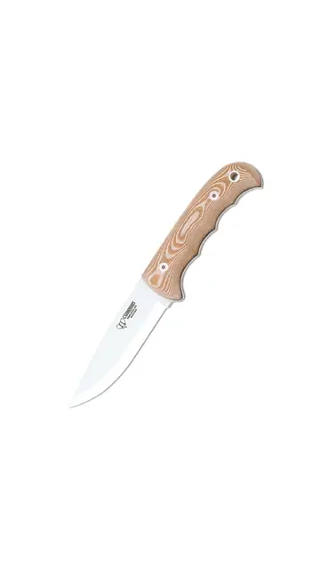 Cudeman Coltello Bushcraft con Manico in Micarta Naturale