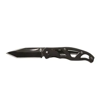 Gerber Paraframe Mini Tanto Nero Filo Liscio