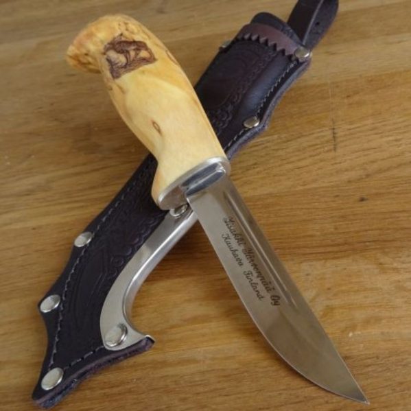 Iisakki Järvenpää WHITTLE KNIFE WITH FINGER GUARD - Dark with