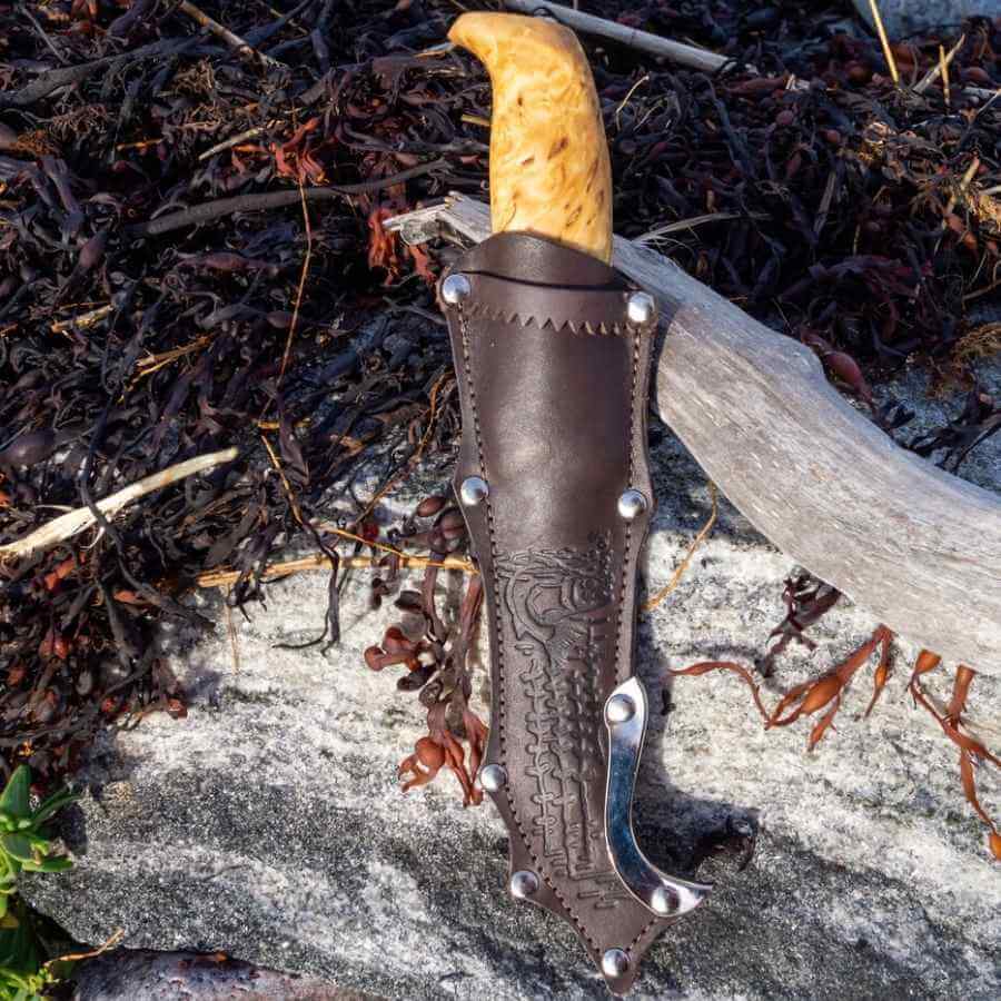 Iisakki Järvenpää MULTIPURPOSE FISH KNIFE - Tummanruskea - immagine 3