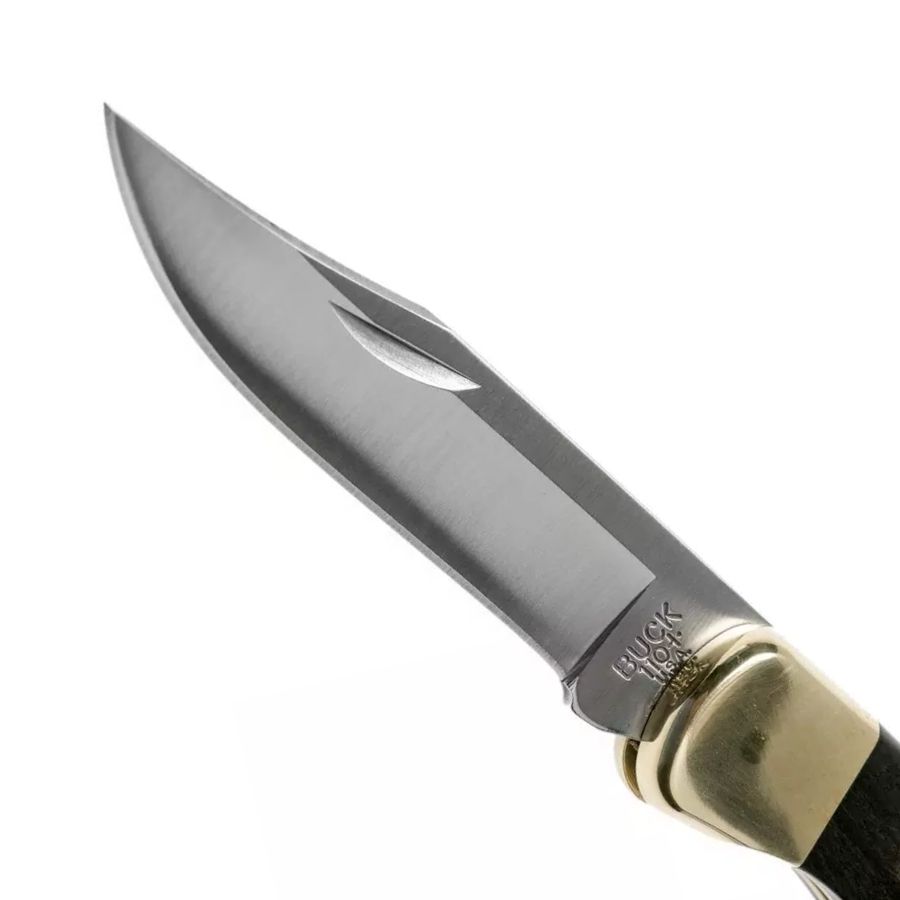 Buck 110 Folding Hunter Finger Grooved - immagine 4