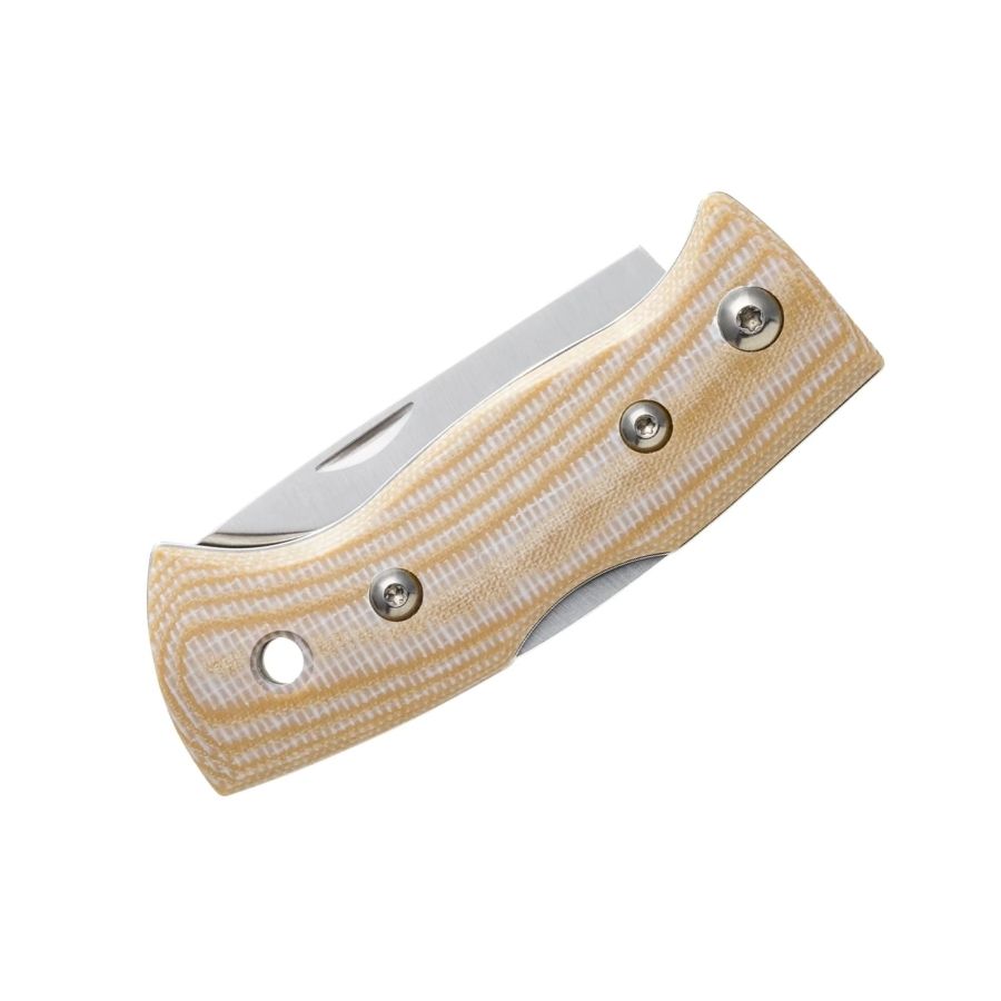 Helle Berget – Coltello in Canvas Micarta beige - immagine 2