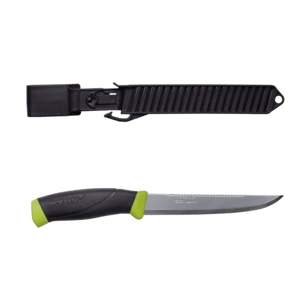 Morakniv Companion coltello da pesca con squamatore 150 (S) – Verde lime
