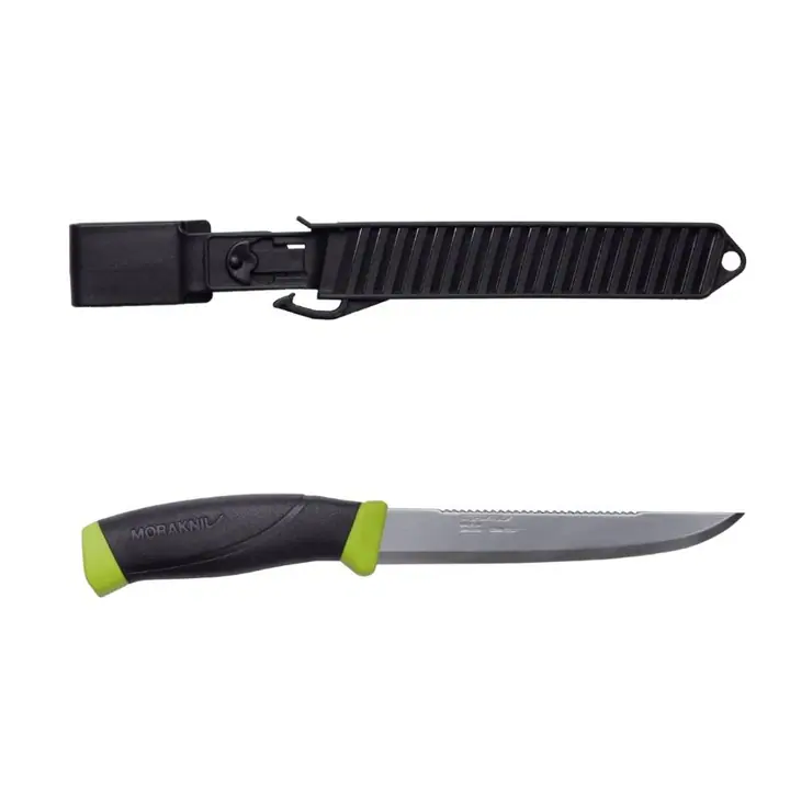 Morakniv Companion coltello da pesca con squamatore 150 (S) – Verde lime